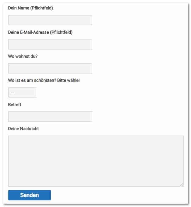 Kontaktformulare Erstellen Mit Contact Form 7 Für Wordpress